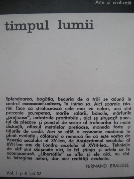 Fernand Braudel - Timpul lumii (2 volume)
