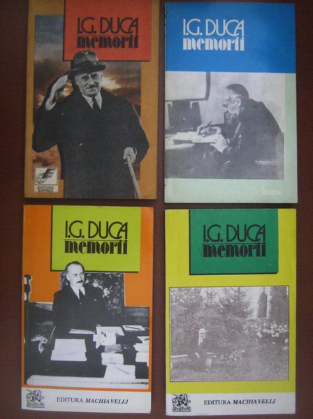 Anticariat: I. G. Duca - Memorii (4 volume)