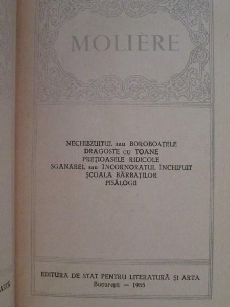 Moliere - Opere (volumul 1)