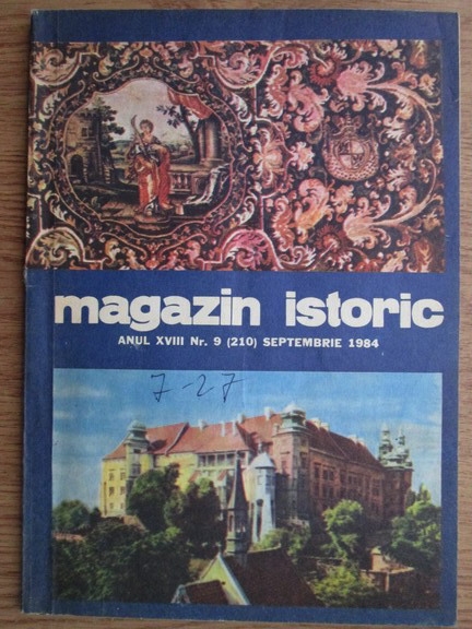 Anticariat: Magazin istoric, anul XVIII, nr. 9 (210), septembrie 1984