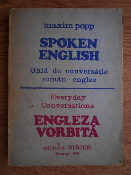 Anticariat: Maxim Popp - Spoken english. Ghid de conversatie roman-englez
