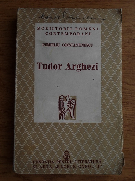 Anticariat: Pompiliu Constantinescu - Tudor Arghezi