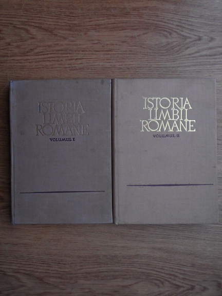 Anticariat: Istoria limbii romane. Limba latina (2 volume)