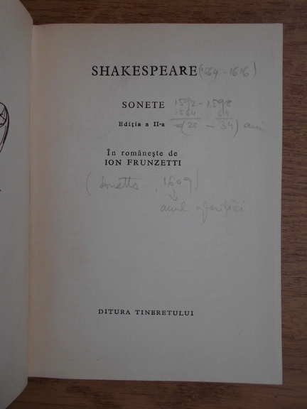 William Shakespeare - Sonete