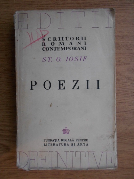Anticariat: St. O. Iosif - Poezii (1944)