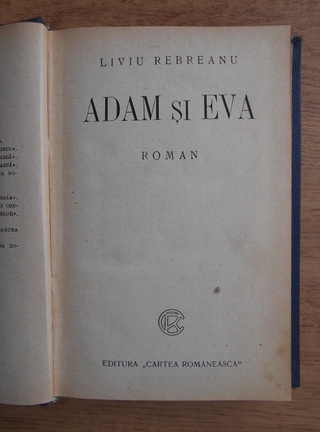 Liviu Rebreanu - Adam si Eva (1925)