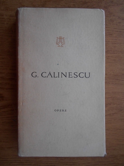 Anticariat: George Calinescu - Opere (volumul 8)