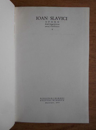 Ioan Slavici - Opere (volumul 5)