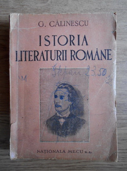 Anticariat: George Calinescu - Istoria literaturii romane (1946)