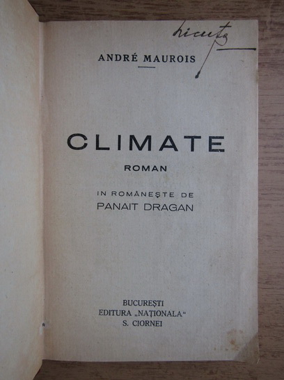 Andre Maurois - Climate (1940)