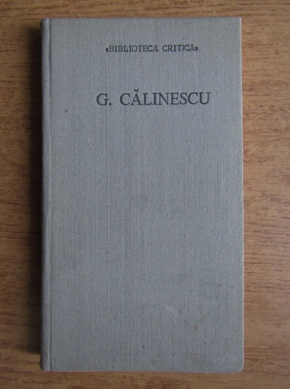 Anticariat: G. Calinescu