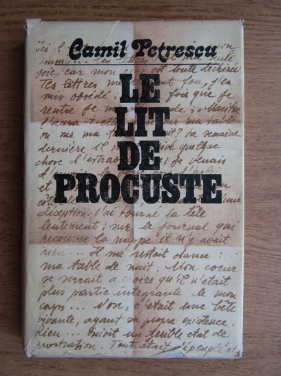 Anticariat: Camil Petrescu - Le lit de Procuste