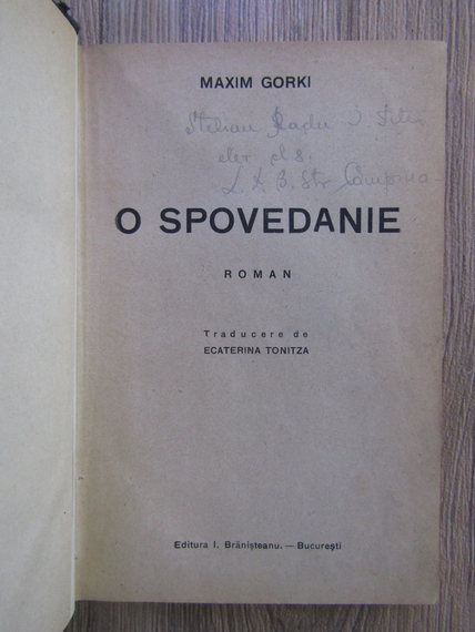 Maxim Gorki - O spovedanie (circa 1935)