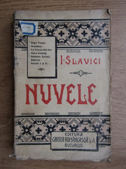 Anticariat: Ioan Slavici - Nuvele (volumul I)