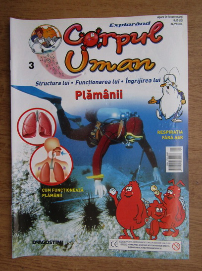 Anticariat: Revista explorand corpul uman. Plamanii. Nr. 3