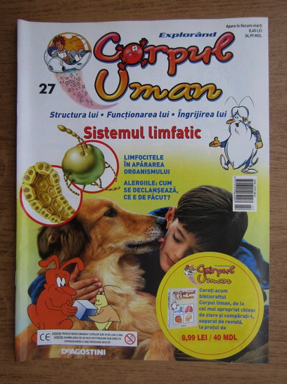 Anticariat: Revista explorand corpul uman. Sistemul limfatic. Nr. 27