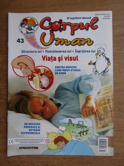 Anticariat: Revista explorand corpul uman. Viata si visul. Nr. 43