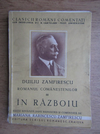Anticariat: Duiliu Zamfirescu - Romanul Comanestenilor (volumul 3, 1941)