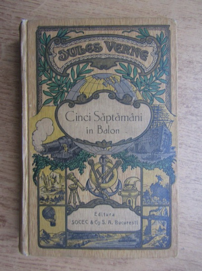 Anticariat: Jules Verne - Cinci saptamani in balon (1936)