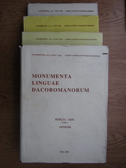 Anticariat: Monumenta linguae dacoromanorum (4 volume)