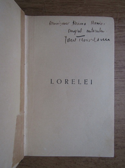 Anticariat: Ionel Teodoreanu - Lorelei (cu autograful autorului, 1935)