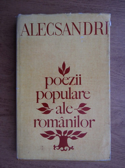 Anticariat: Vasile Alecsandri - Poezii populare ale romanilor