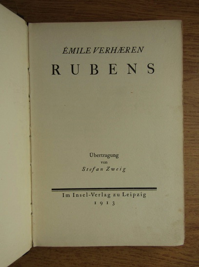 Emile Verhaeren - Rubens (1913)