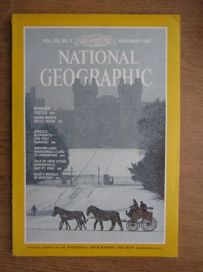 Anticariat: Revista National Geographic, vol. 158, nr. 5, noiembrie 1980