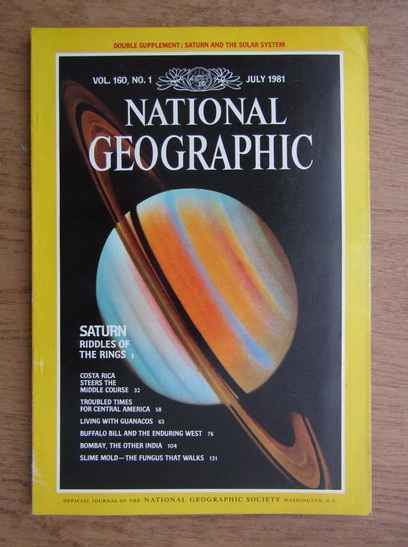 Anticariat: Revista National Geographic, vol. 160, nr. 1, Iulie 1981