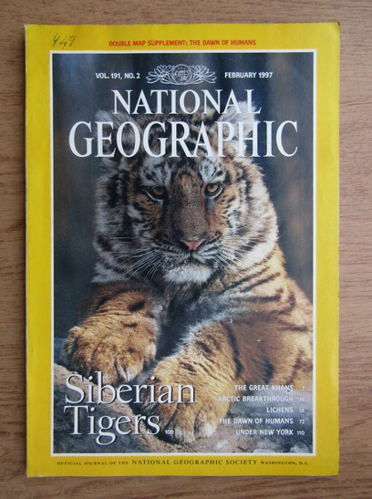 Anticariat: Revista National Geographic, vol. 191, nr. 2, Februarie 1997