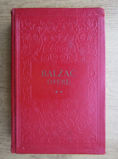 Anticariat: Honore de Balzac - Opere (volumul 2)