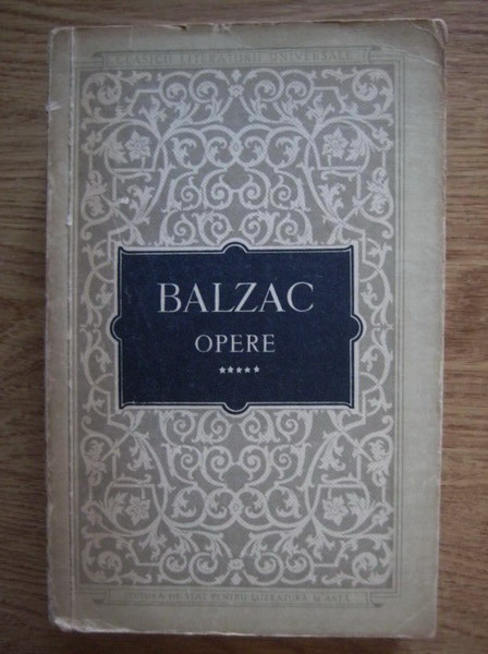 Anticariat: Balzac - Opere (volumul 5)