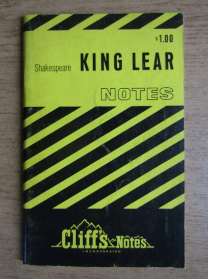 Anticariat: Shakespeare. King Lear. Notes
