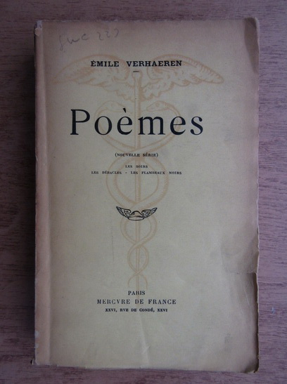 Anticariat: Emile Verhaeren - Poemes (1941)