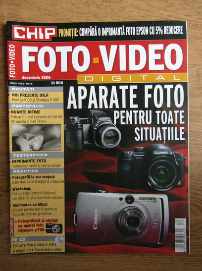 Anticariat: Revista Foto-Video. Aparate foto pentru toate situatiile. Decembrie 2006