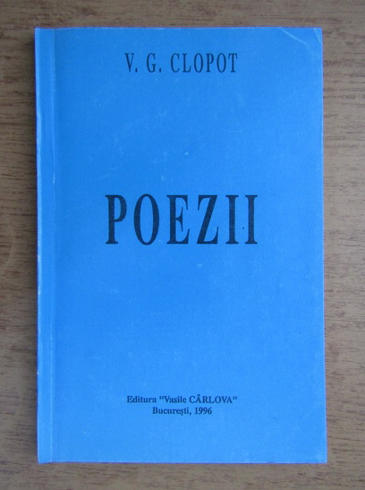 Anticariat: V. G. Clopot - Poezii