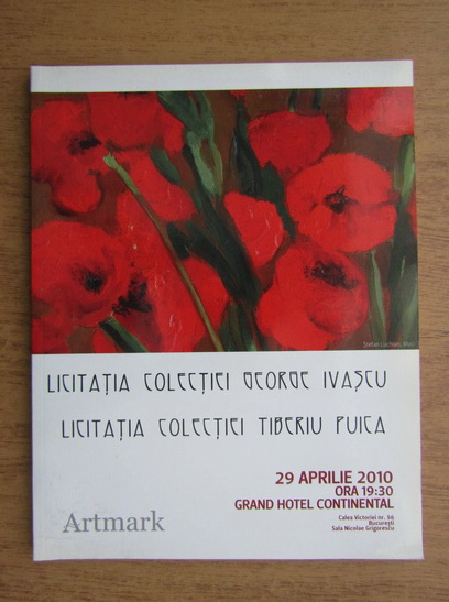 Anticariat: Catalog licitatia colectiilor George Ivascu si Tiberiu Puica 