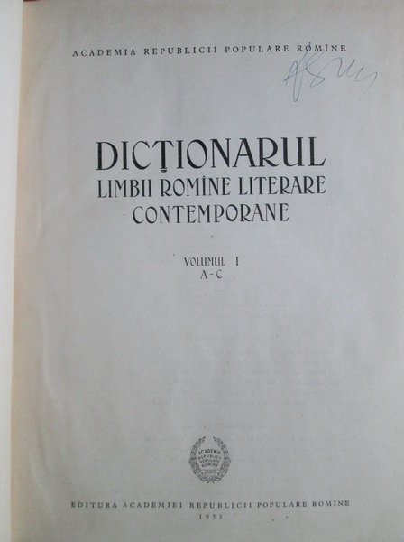 Dictionarul limbii romane literare contemporane (4 volume)