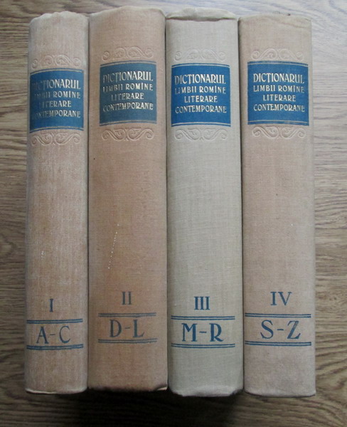 Anticariat: Dictionarul limbii romane literare contemporane (4 volume)