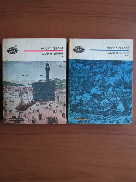Anticariat: Edgar Quinet - Opere alese (2 volume)