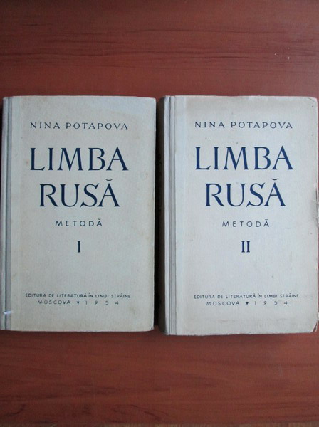 Anticariat: Nina Potapova - Limba rusa (Metoda pentru romani, 2 volume)