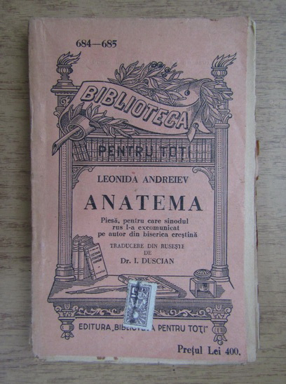 Anticariat: Leonida Andreiew - Anatema (1915)