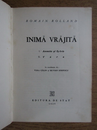 Romain Rolland - Inima vrajita (1949)