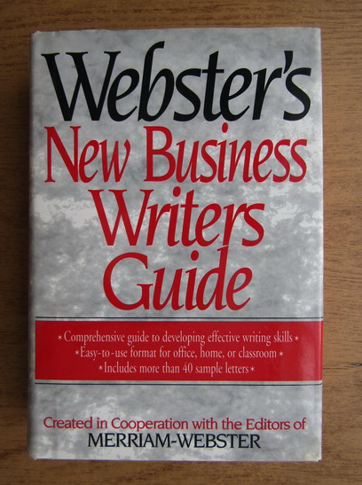 Anticariat: Webster's new business writers guide