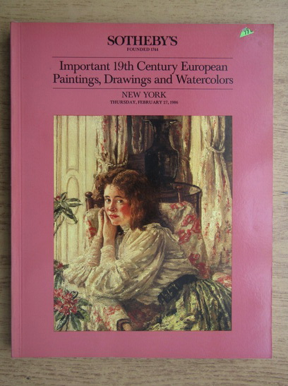Anticariat: Important 19th century European paintings, drawings and watercolors, London