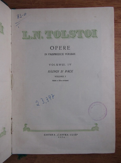 Lev Tolstoi - Opere (volumul IV)