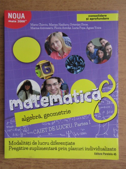 Anticariat: Marin Chirciu - Matematica 8, algebra, geometrie, 2017 (partea 1)