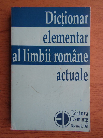 Anticariat: Zorela Creta - Dictionar elementar al limbii romane actuale