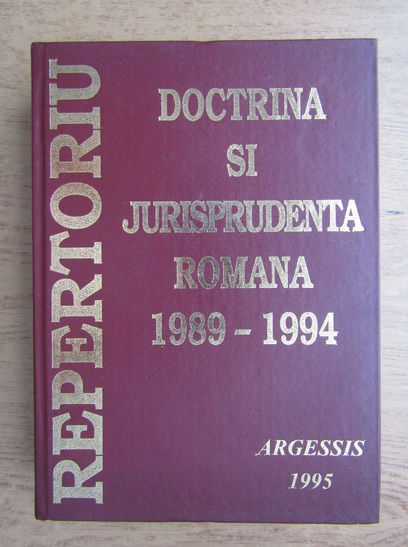 Anticariat: Constantin Crisu - Repertoriu de doctrina si jurisprundenta romana (volumul 1)