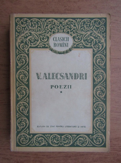 Anticariat: Vasile Alecsandri - Poezii (volumul 1)